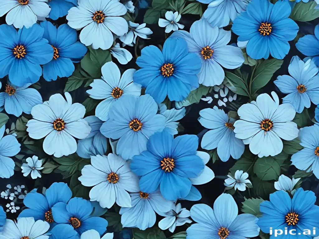 blue flower background