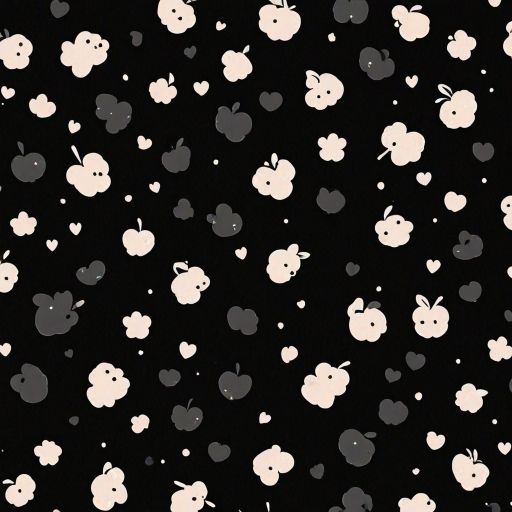 iphone cute black wallpaper