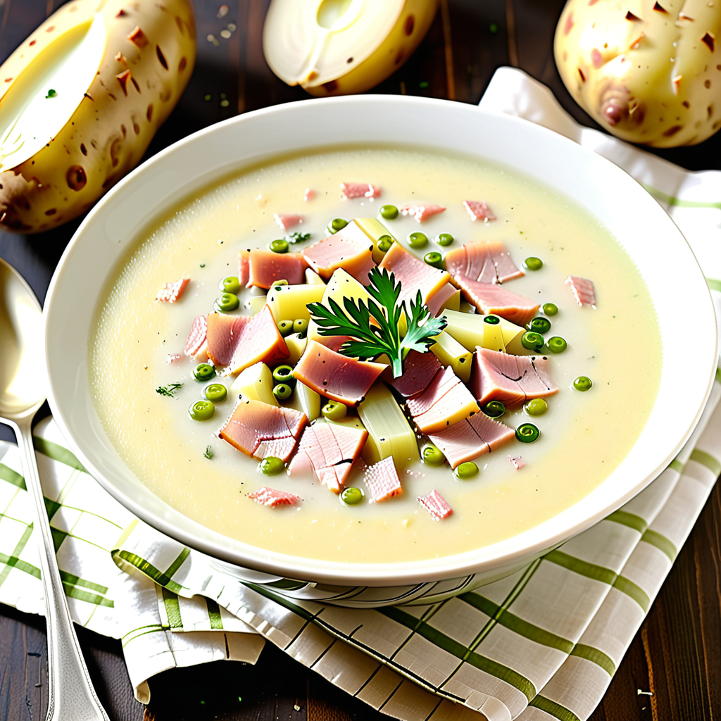 potato leek and ham soup