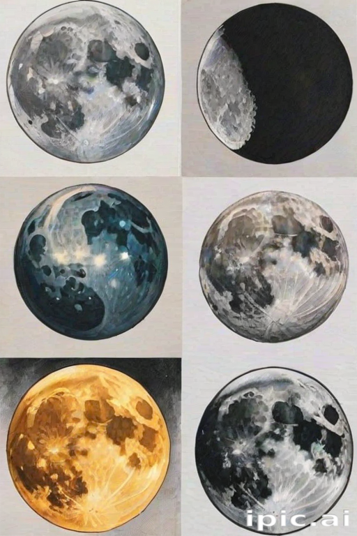 aesthetic moon drawings