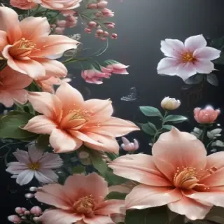 flower background transparent