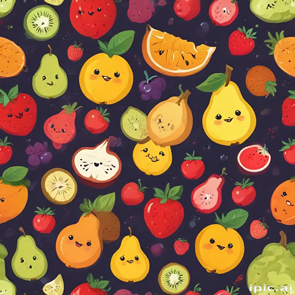 cartoon fruit