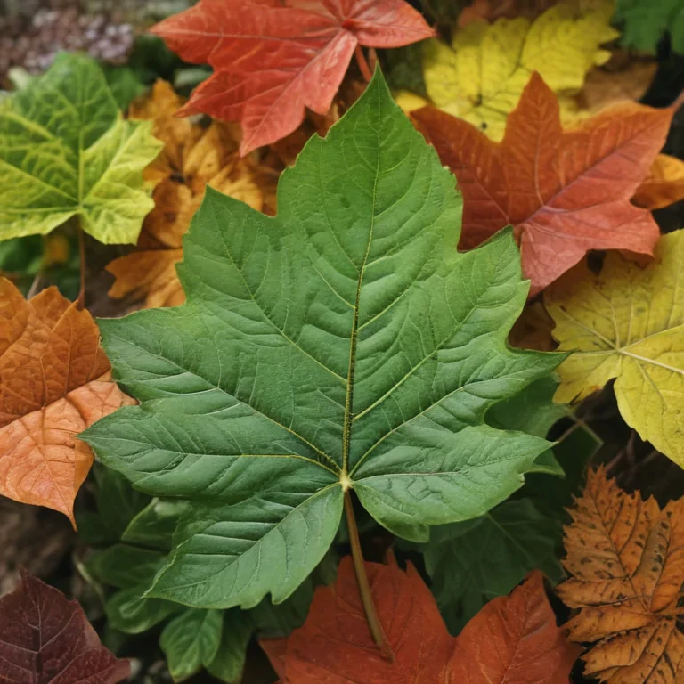 leaves transparent