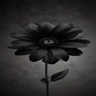 black flower