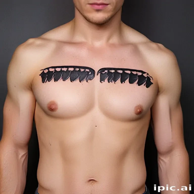 male rib tattoos