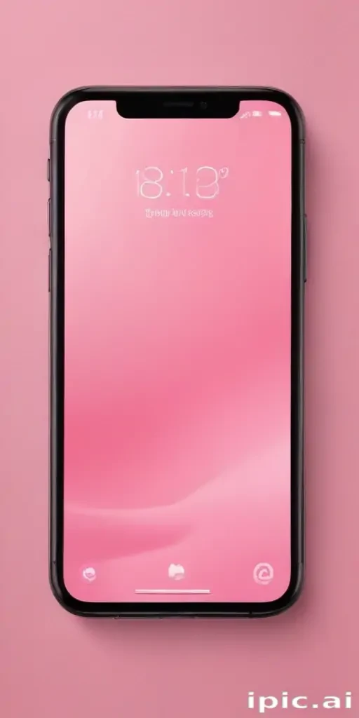 pink home screen
