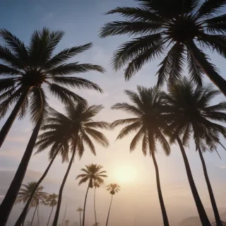 palm trees background