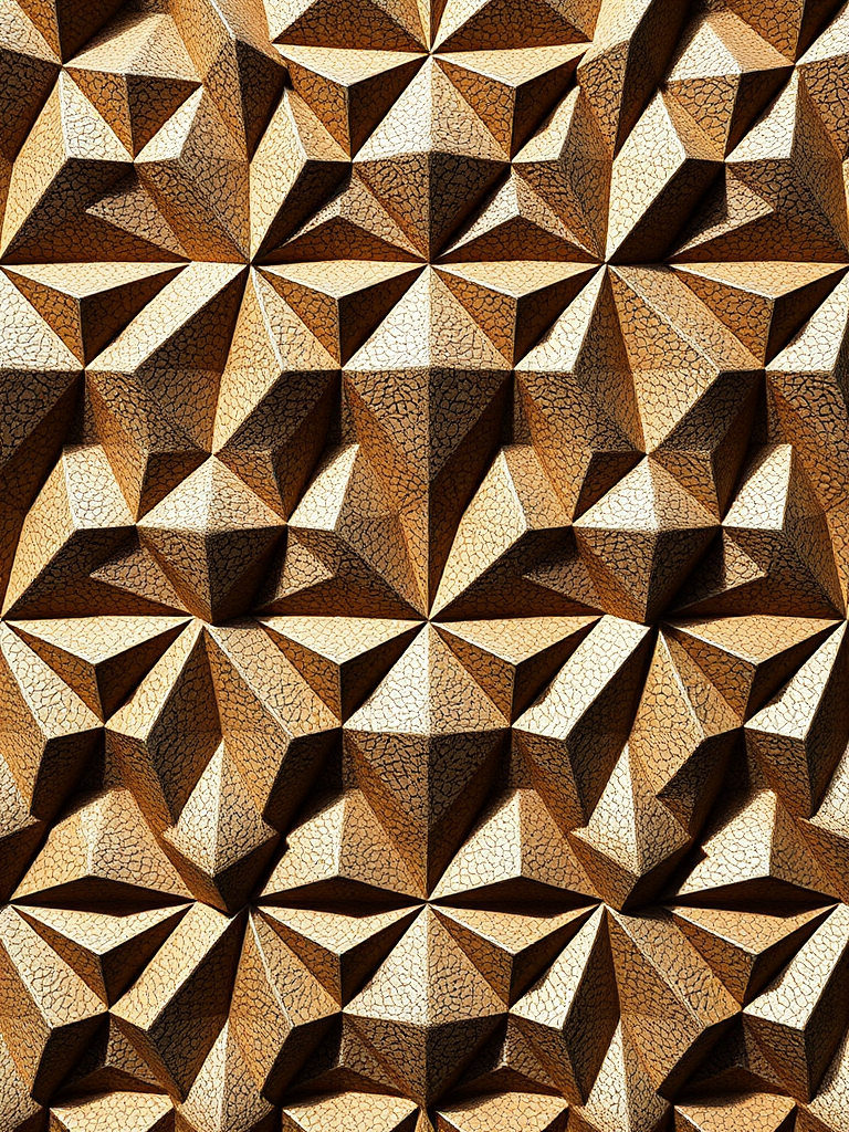 high-resolution pattern of overlapping diamond shapes with a textured surface, photographed with a Canon EOS R5 camera, 50mm lens, aperture f/8, shutter speed 1/125s, ISO 200, natural light, top-down view