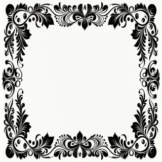 border clip art black and white