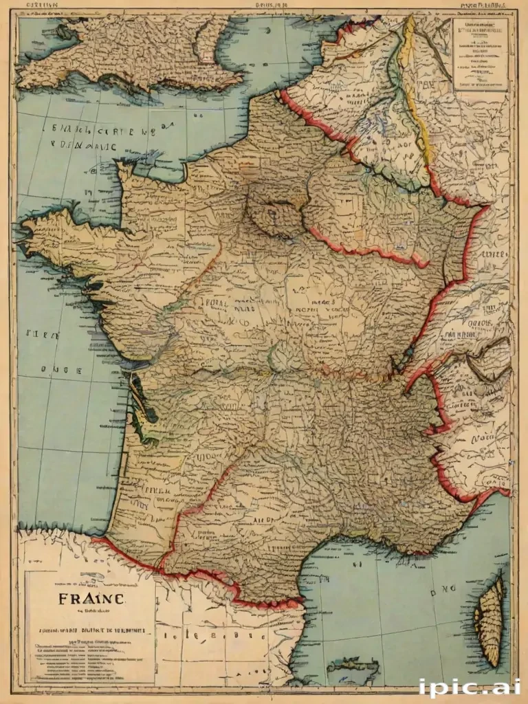 map of france