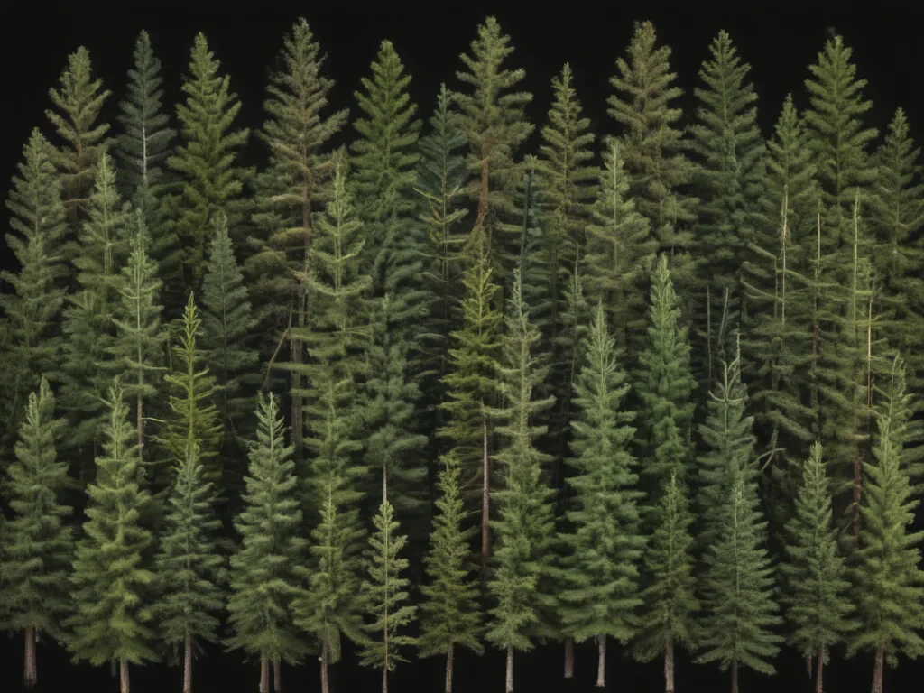 pine trees transparent background