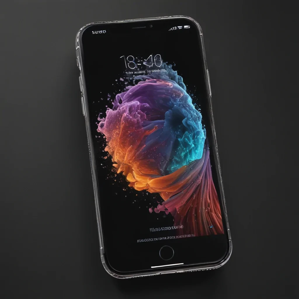 iphone with transparent background