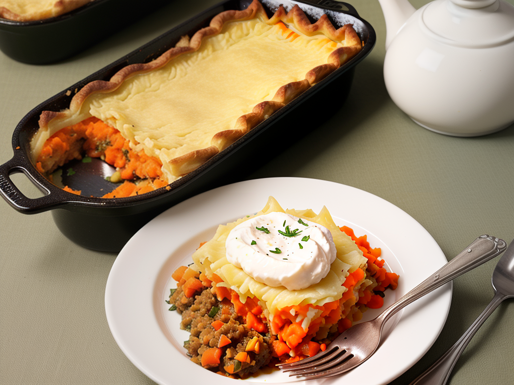 side dish with cottage pie