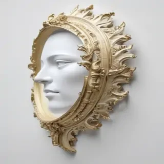 white background