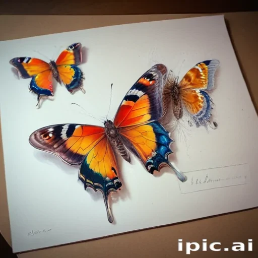 butterflies sketches