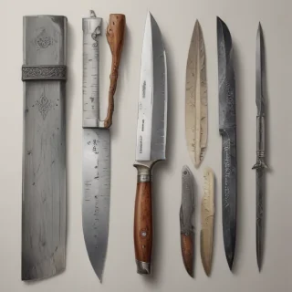drawings of knives