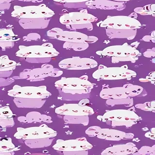 kawaii cute purple wallpaper