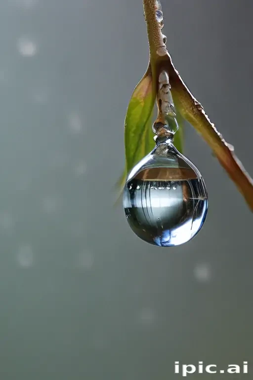 water droplets transparent