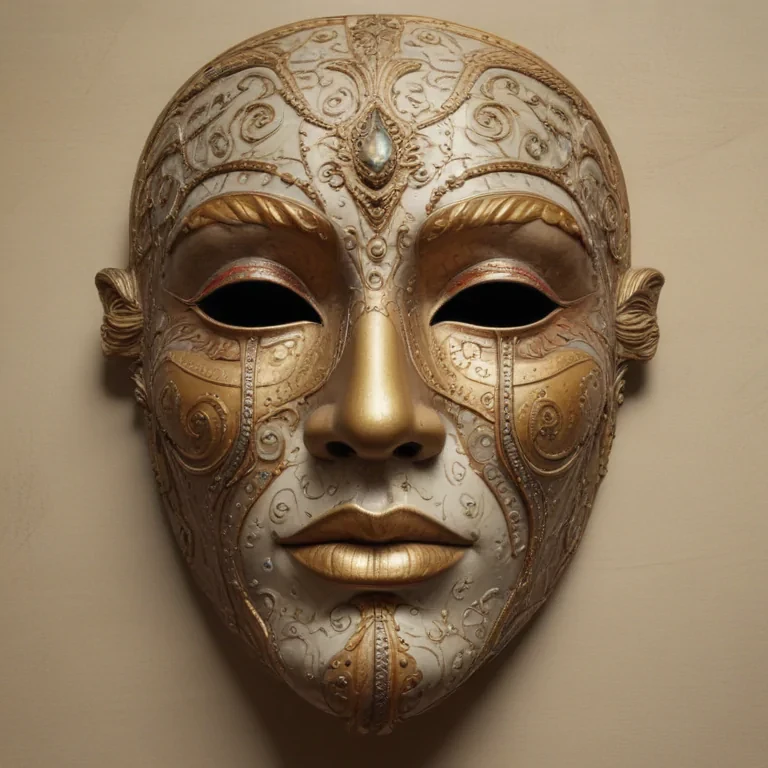 drawing of a mask