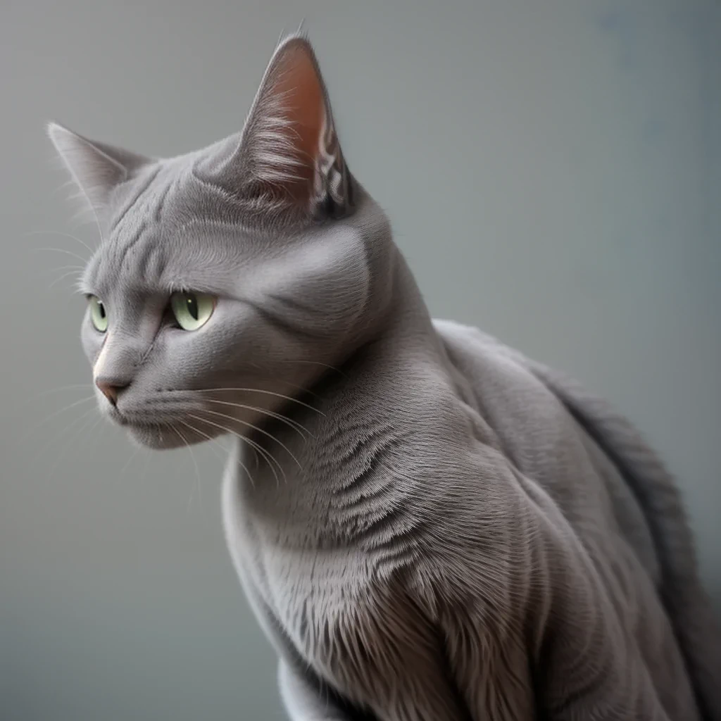 grey cat