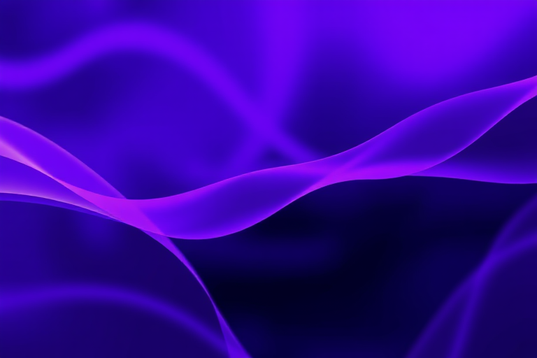 abstract background with flowing lines in shades of purple and blue, soft focus, high dynamic range, 50mm lens, f/1.8 aperture, ISO 100, shot from a low angle, natural light, digital camera