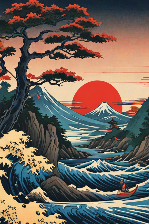 ukiyo e wallpaper