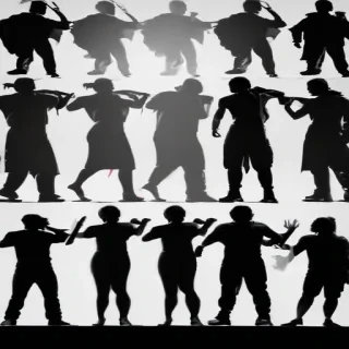 people silhouette png
