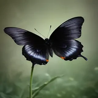 black butterfly