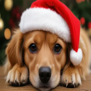 christmas wallpaper dog