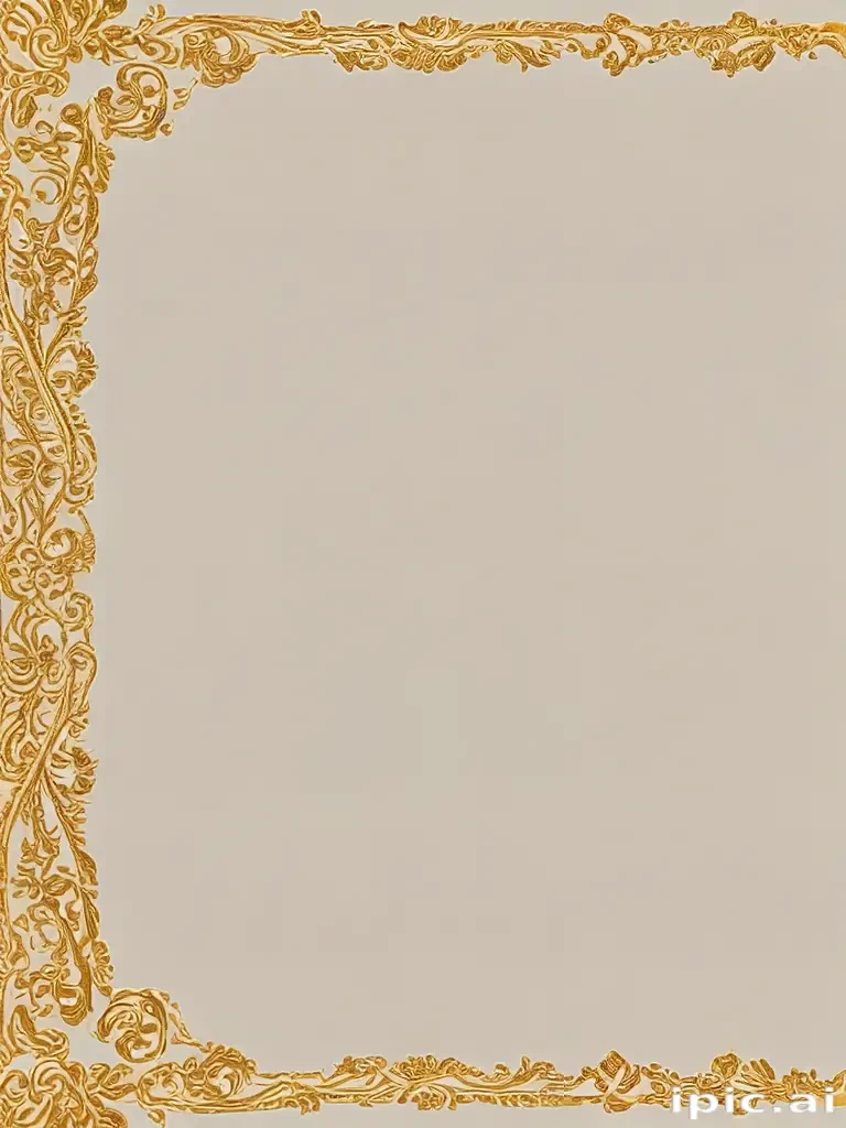 transparent background gold border