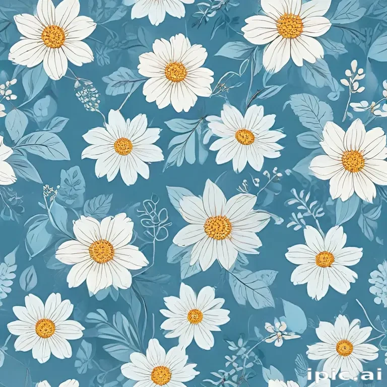 flower background blue