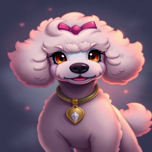 Portrait, Poodle Pokemon, aidmasoftglow