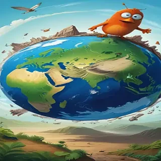 cartoon picture of planet earth