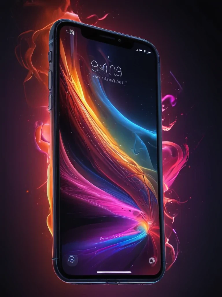 iphone neon wallpaper
