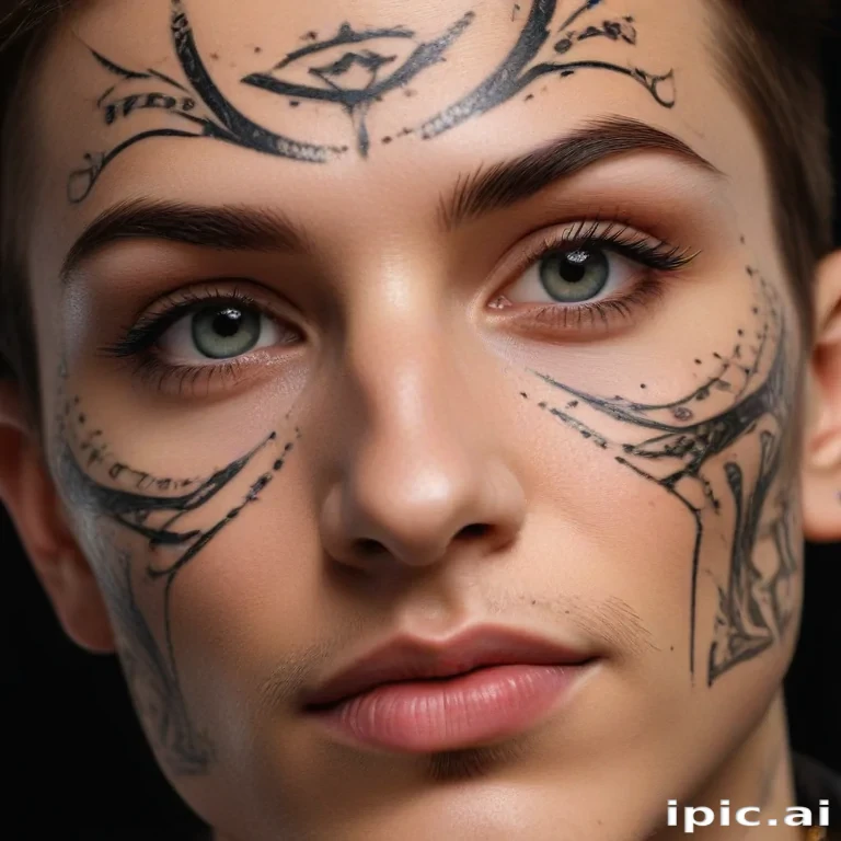face tattoo png