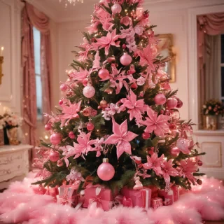 pink christmas pictures