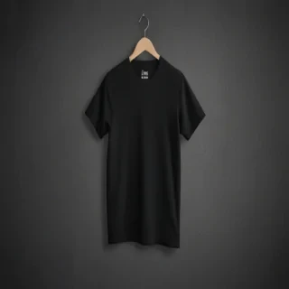 black t-shirt mockup