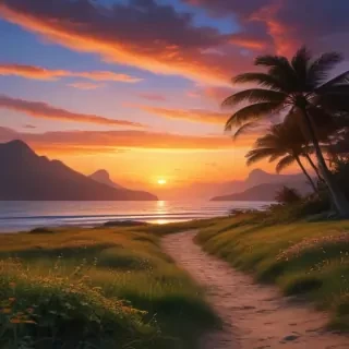 cute sunset wallpaper