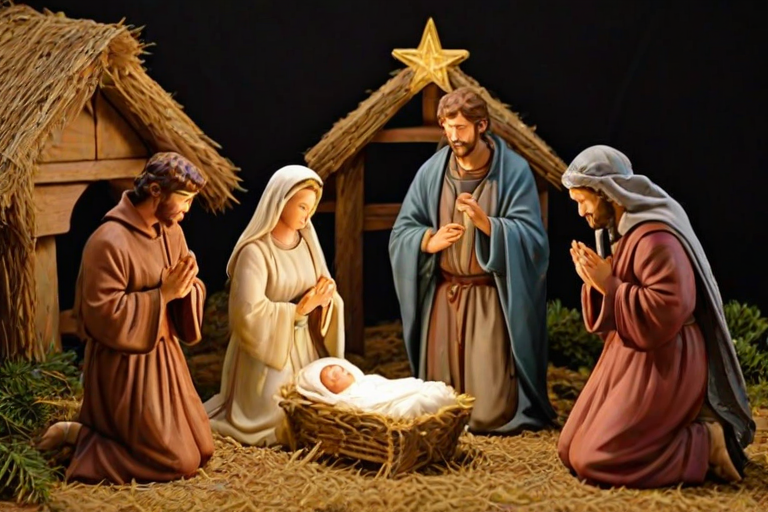 free christmas nativity scene