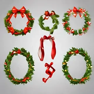 christmas wreath clip art