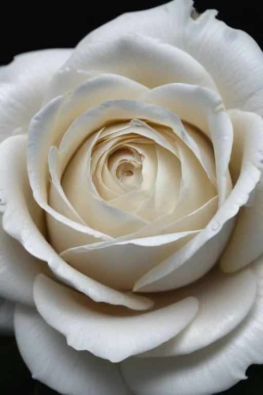 white rose on black