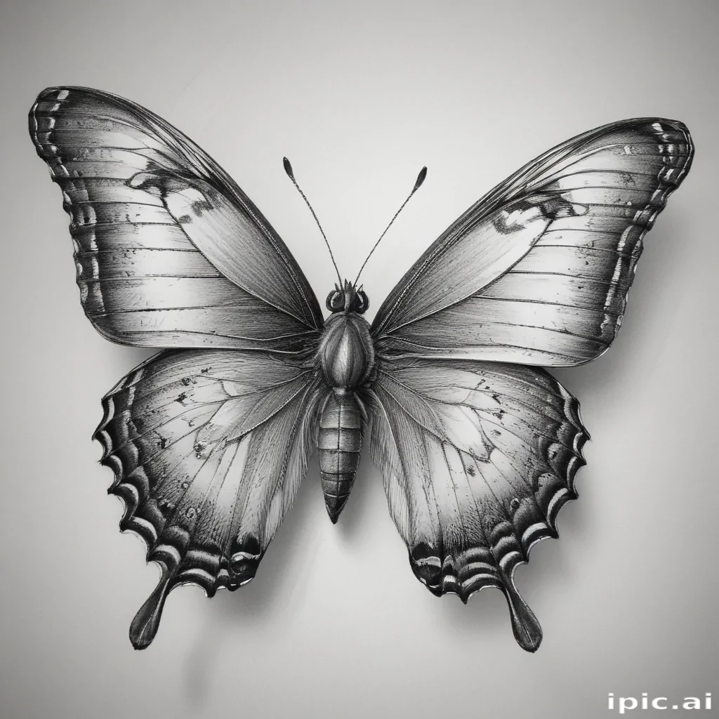 buterfly sketch