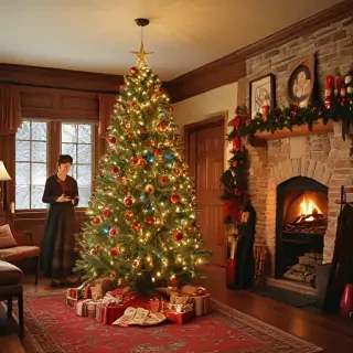 old fashioned christmas pictures