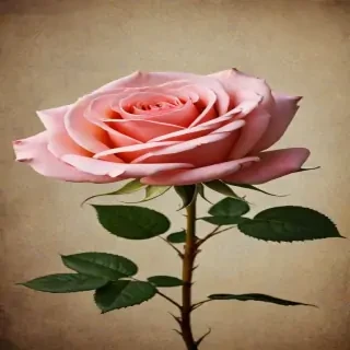 rose with background