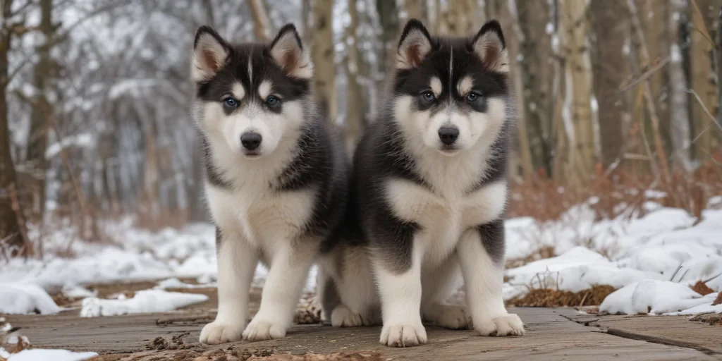 alaskan husky shepherd