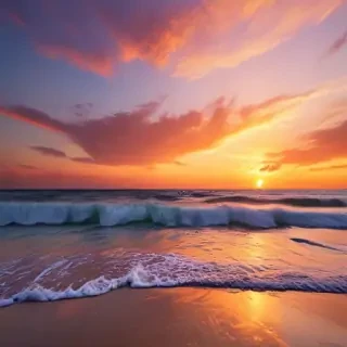 sunset on the beach backgrounds