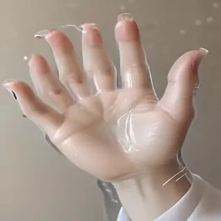 transparent prayer hand