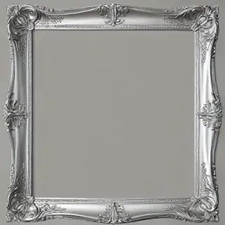 silver frame png