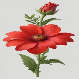 red flower png