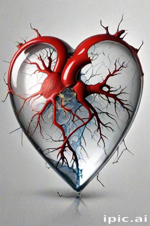 transparent broken heart